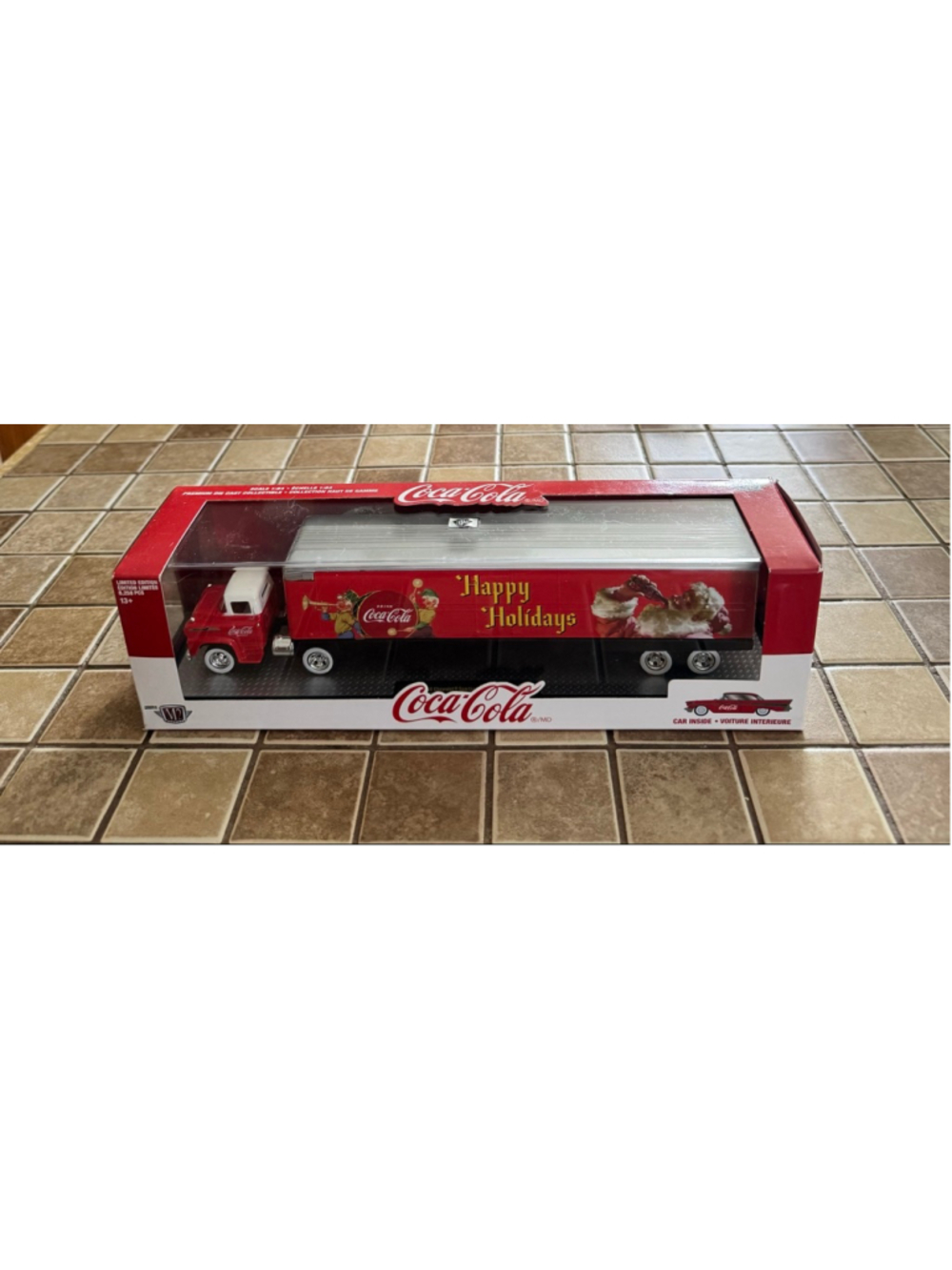 M2 Machines Coca-Cola Christmas Semi Truck Toy One Size Red White